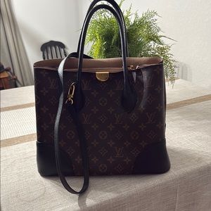 Louis Vuitton Brown and Black Structured Tote